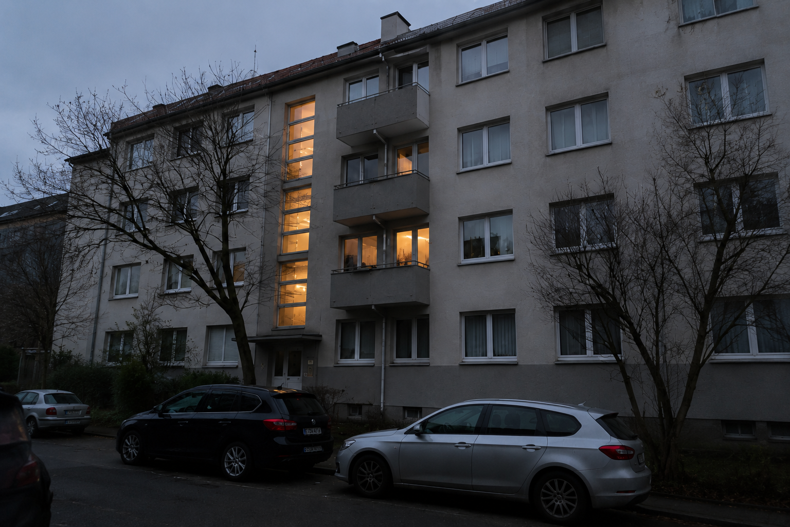 Exterior before