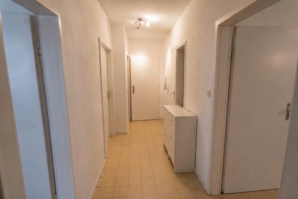 Hallway after