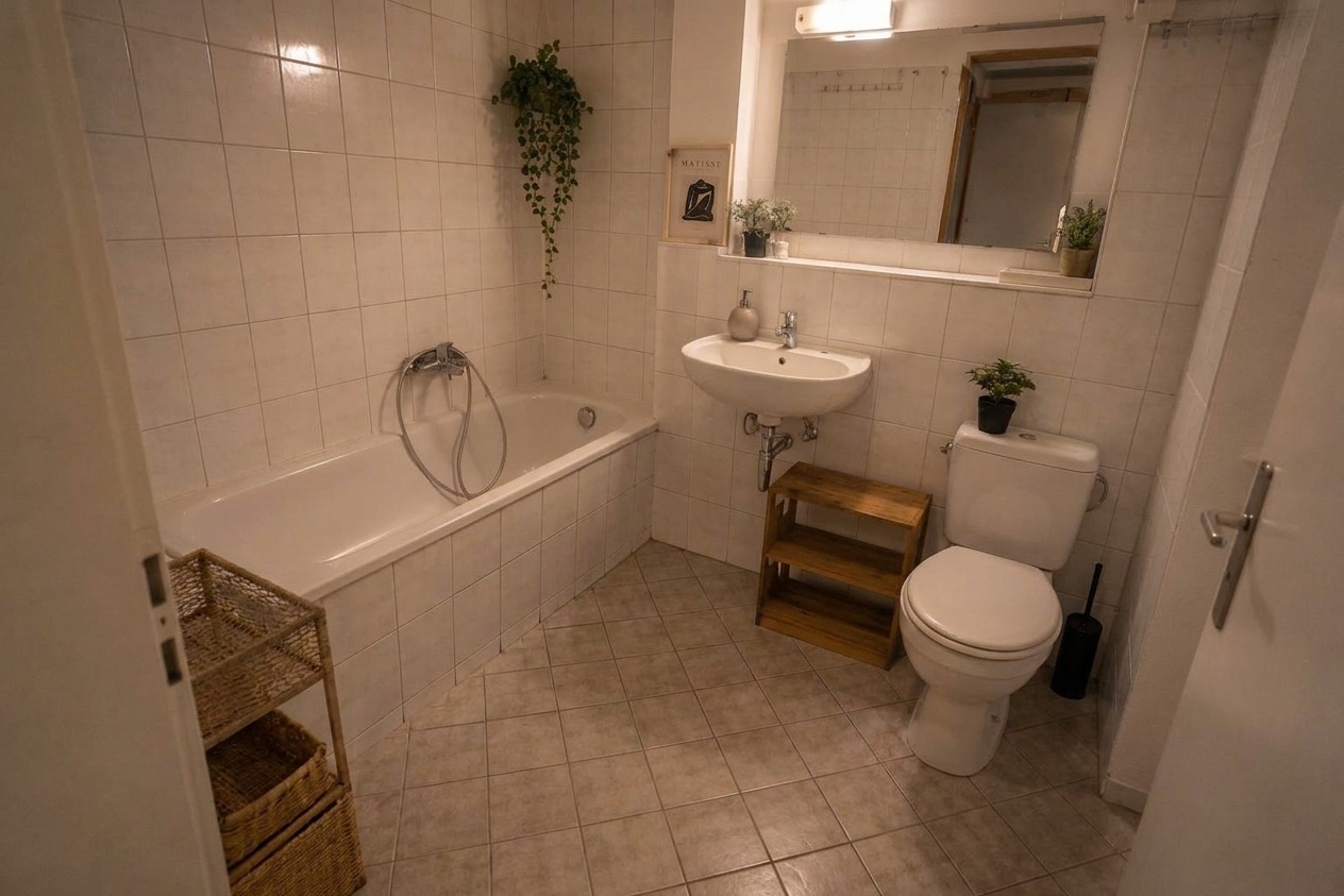 Same bathroom after Exposé Ready Mode editing